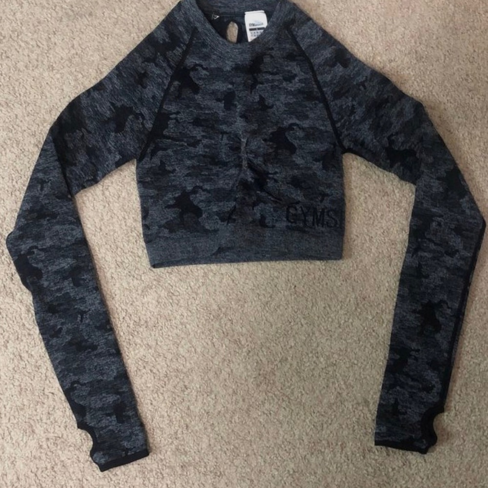 Gymshark camo seamless crop top